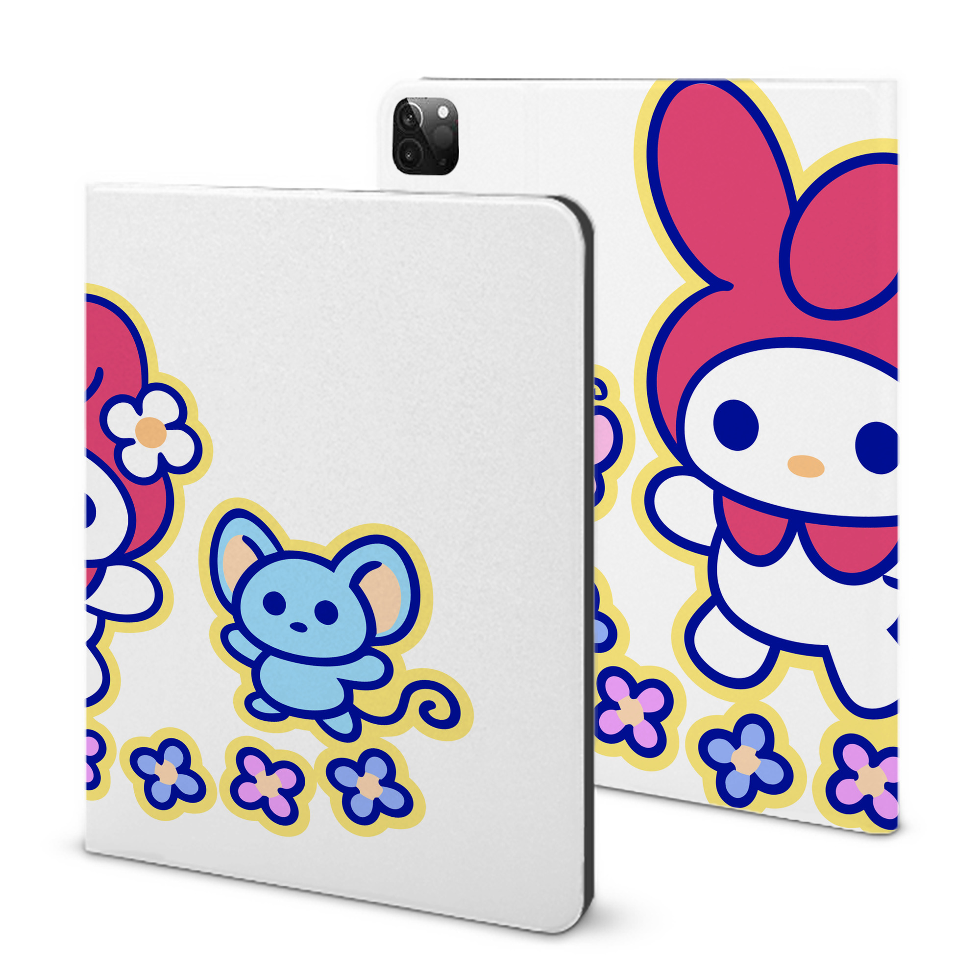 （画像用） Hello Kitty ハローキティ IPadケース ペンホルダー付き ブックスタイルデザイン